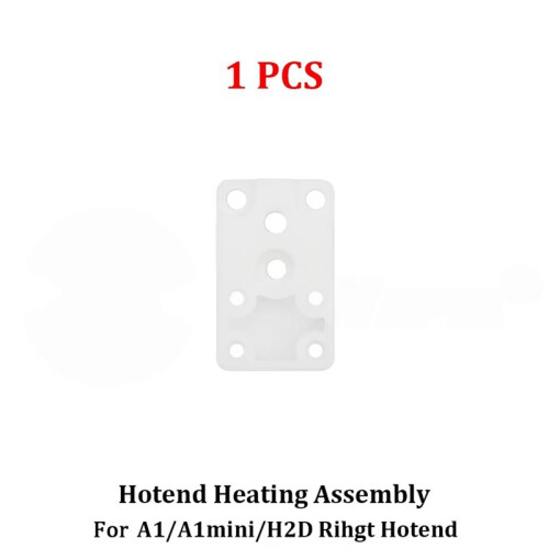For  A1 A1  Hotend Heating Assembly Mounting Base, Replacement Ceramic Zirconia H2D Hotend Bracket 2