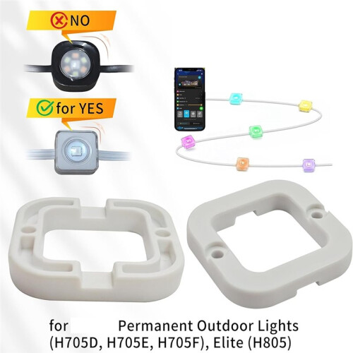 50pcs Enhanced Mounting Bracket Set for  Outdoor Lights H705, H805, Non-Pro Models 2