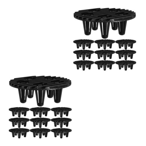 24Pièces Bases Plastique Pour Pot De Protection Sol 2