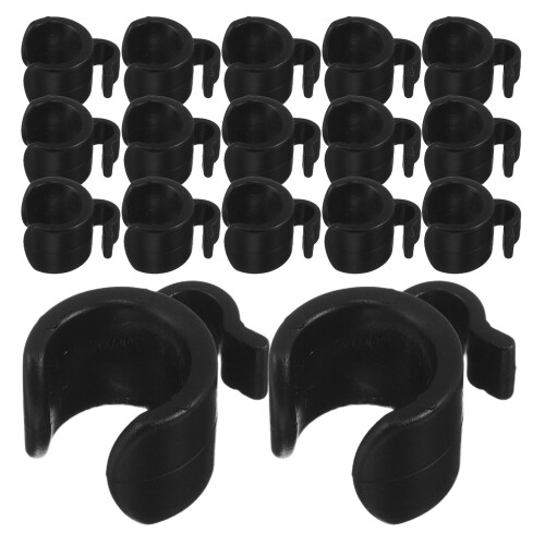 60Pièces Clips Fixation Câbles Audio Pour Support Microphone Streaming 2