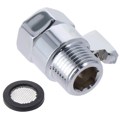 Shower Flow Control Angle Valve,Brass Handheld Direct Valve Valve, Water Volume Adjust Device,Water Pressure Regulator 2