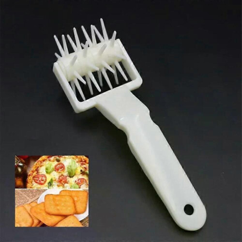 （L)Pizza Roller Pin Pizza Cookies Baking Tools Plastic Dough Roller Pastry Pie Needle Wheels Cutter Sewing Machine Bread Hole Punch 1