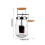 Mantequera Kilner de silicona transparente con mango de madera (1000 ml) 2
