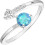 Adjustable Created Opal Rings | Stacking Rings | Silver Rings For Women 3