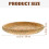 Bamboo Basket Tray Bread Candy Snack Serving Basket Desktop Woven Bread Plate 5