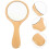Specchio da trucco in legno, 4 pezzi, portatile, da viaggio 3
