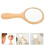 Specchio da trucco in legno, 4 pezzi, portatile, da viaggio 5