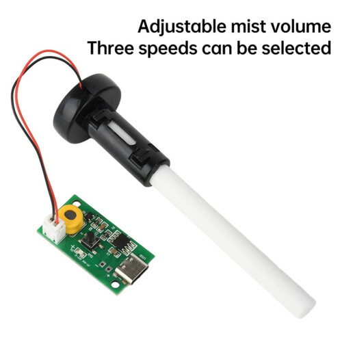Adjustable Fog Volume Single Spray Humidifier Module Ultrasonic Atomization Control Board Type C Interface  5V 1