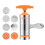 Kafsov Manual Pasta Press Pasta Machine Home Small Pasta Machine Kitchen Pasta Making Machine Multiple Molds Orange 3