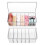 2 Pack Lash Extension Organizer, Clear Eyelash Cart Storage Boxes with 6 Compartments, Separated Large Capacity Eyelash 2