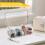 2 Pack Lash Extension Organizer, Clear Eyelash Cart Storage Boxes with 6 Compartments, Separated Large Capacity Eyelash 7