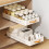 Kitchen Cabinet Pull-Out Storage Rack, Spice Organizer, Under Sink Basket, Carbon Steel 2