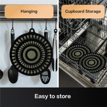 2cps 9.5 Inch Thermochromic Silicone Induction Cooktop Protect Mat,Induction Cooktop Protective Cover,Non-Slip