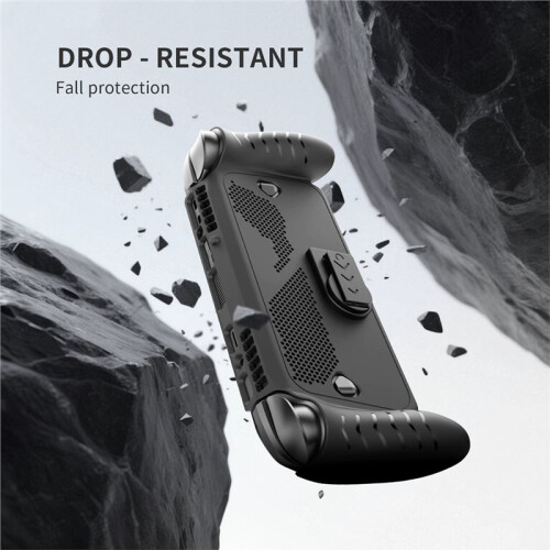 For    Ally X Full Protective Case TPU Cover for   Ally Protective Case with Stand Black 2