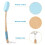 Lotion Applicator for Back, Feet, 4 Replaceable Pads with Long Handle, Back Sunscreen Applicator , Apply Cream Medicine 4