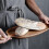 leaf shape bread plate wood platter fruit vegetable tray tableware a 4