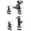 Aluminum Grab Bar Clamp Mount Base with 1.5''  for  1.5 Inch and  Double Socket Arm 6