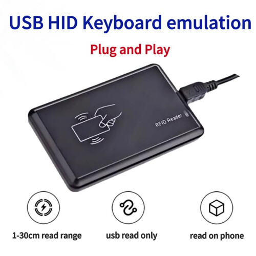 RFID Reader Writer 915M Plug &  USB Scanner, Portable Long-Range RFID Inventory Scanner, Handheld UHF Tag Reader 2