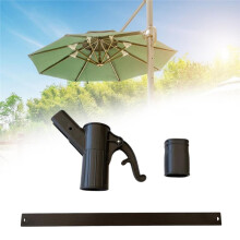 Patio Umbrella Lifting Handle Parasol Mount Heavy Duty Attachment Accessories Holder for Deck Outdoor Yard Picnic Garden