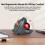 Wireless Trackball Mouse Vertical Rechargeable Rollerball Mouse Ergonomic Slient Clikc Gaming Mouse 3