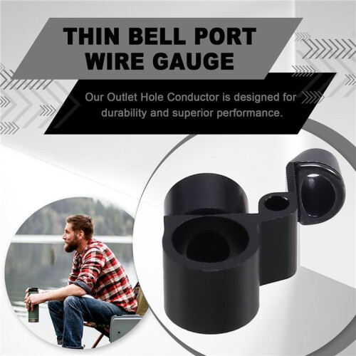 Lua Outlet Hole Conductor Lua Modification Accessories Thin Bell Port Wire Gauge Modification Accessories Black 1