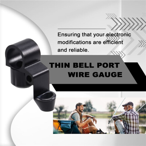 Lua Outlet Hole Conductor Lua Modification Accessories Thin Bell Port Wire Gauge Modification Accessories Black 2