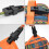10 pezzi clip per telo 83x30x30 mm plastica nera 4