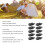 10 pezzi clip per telo 83x30x30 mm plastica nera 10