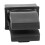 10 pezzi clip per telo 83x30x30 mm plastica nera 9