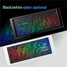 TROFEO VISION LCD 6.86-Inch Full-Color Display USB Case Secondary Screen 1280x480 Resolution Magnetic Design Black