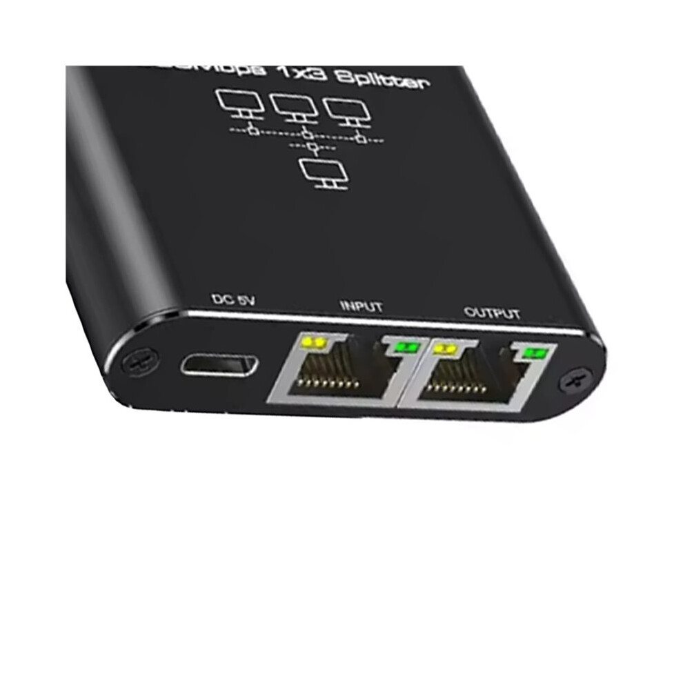 RJ45 Network Cable Hub 1In3 Out Converter 1000Mbps Gigabit Ethernet Hub ...