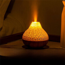 Air Humidifier USB Humidifier Water Mist Diffuser Purifier Air Fresh Seven Color Crack Humidifier Black