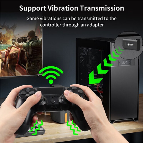 RALAN Gamepad Converter  USB Receiver Controller Adapter Wireless USB Adapter for  PC PS4 PS5 Gamepad 2