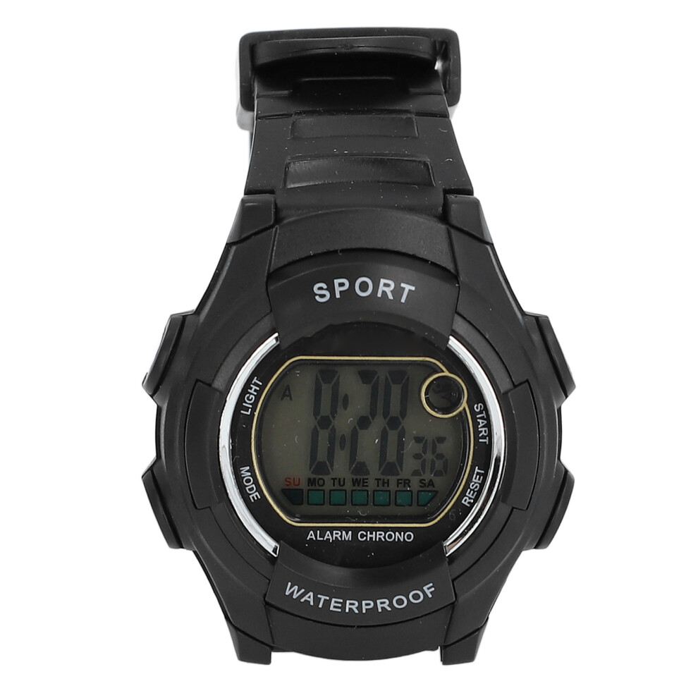 Sports Digital Watch 50M Waterproof, 45Mm Case, Led Luminous Black 7601385055659