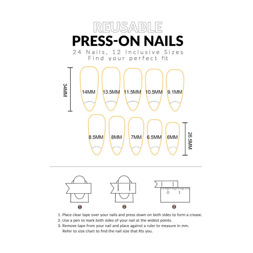 Dachuang Beauty Glossy Press-On Nails Spicy Style Stiletto Tips