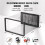 Shoe Storage Box, Clear Transparent Shoe Storage Boxes Hard Plastic Stackable Organiser Containers Bins Black 6