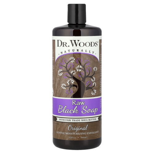 Dr. Woods, Rå Sort Såpe, Original, 32 fl oz (946 ml) 1