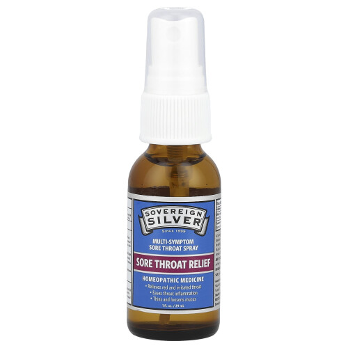 Sovereign Silver, Multi-Symptom Sore Throat Spray, 1 fl oz (29 ml) 2
