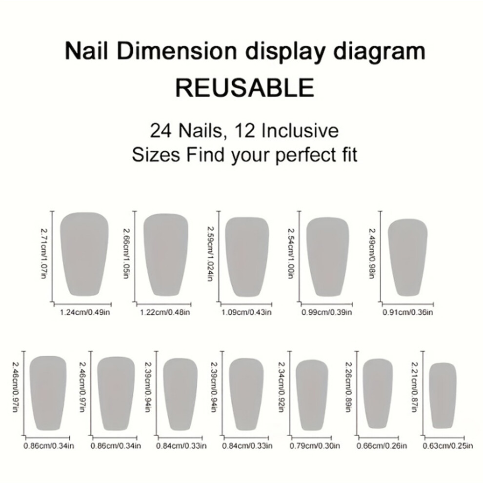Roc-Electron Fruit Printed False Nails, No Smell, Diy Friendly