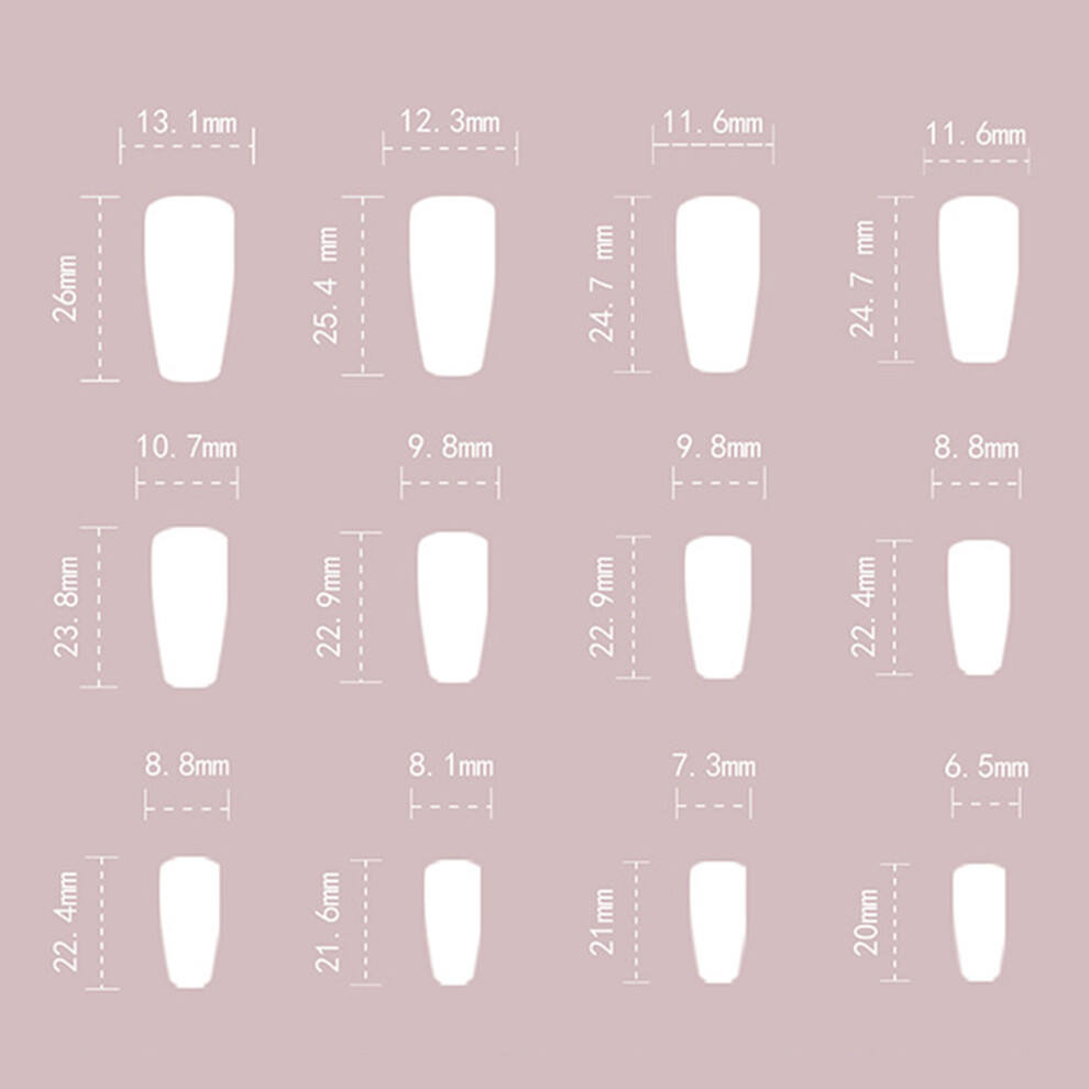 Dachuang Beauty French Smudging Fake Nails - Lightweight Diy Home Nail Art