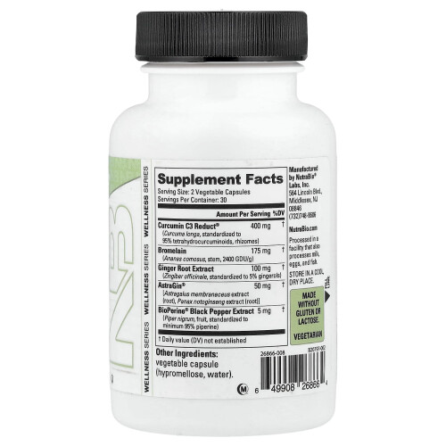 NutraBio, Curcumin Advanced, 60 Veggie Capsules 2