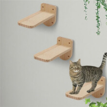 Parete In Legno per Gatti, Gradini Galleggianti, Scale, Mobili In Legno per Gatti, Ripiani e Posatoi per Arrampicarsi