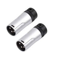 XLR Microphone Solder Adapter Gold Plated 3Pin XLR Male Solder Connector Adjustable 90Right Angle XLR Audio Plug Male