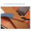 Denim-Leder Ukulele-Gurt, 72-128cm, 2,8cm 4