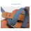 Denim-Leder Ukulele-Gurt, 72-128cm, 2,8cm 5