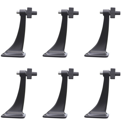 6Stk Universal Fernglas Stativadapter 1/4 Schwarz Aluminium 2