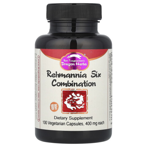 Δράκων Ερμπς, Έξι Συνδυασμός Ρεμάννια, 500 mg, 100 Βεγεταριακά Φύλλα 1