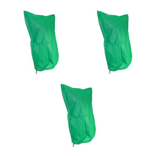 3Stk Grüne Baumschutzabdeckung Vliesstoff Mit Kordel, 2