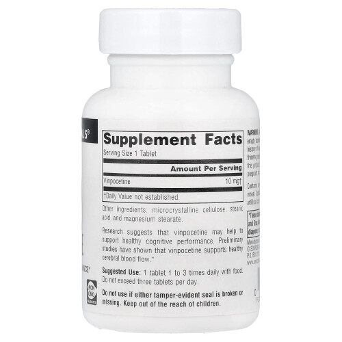 Source Naturals, Vinpocitină, 10 mg, 120 Tablete 2