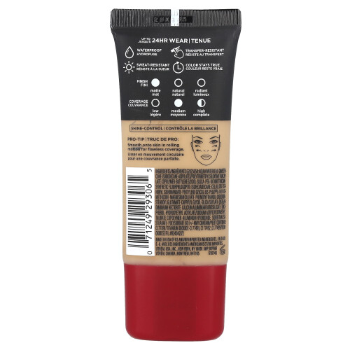 L'Oréal, Ακατάλυτος, Προ-Ματ/Foundation, 107 Φρέσκο Μπέιζ, 1 fl oz (30 ml) 2